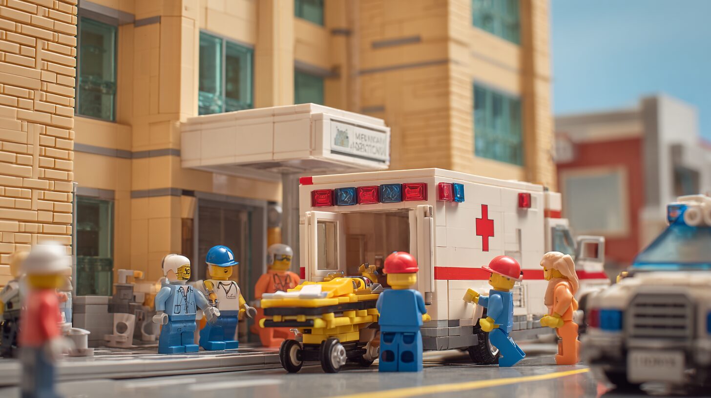 ザピットの雰囲気をLEGO調で表現したAI生成画像